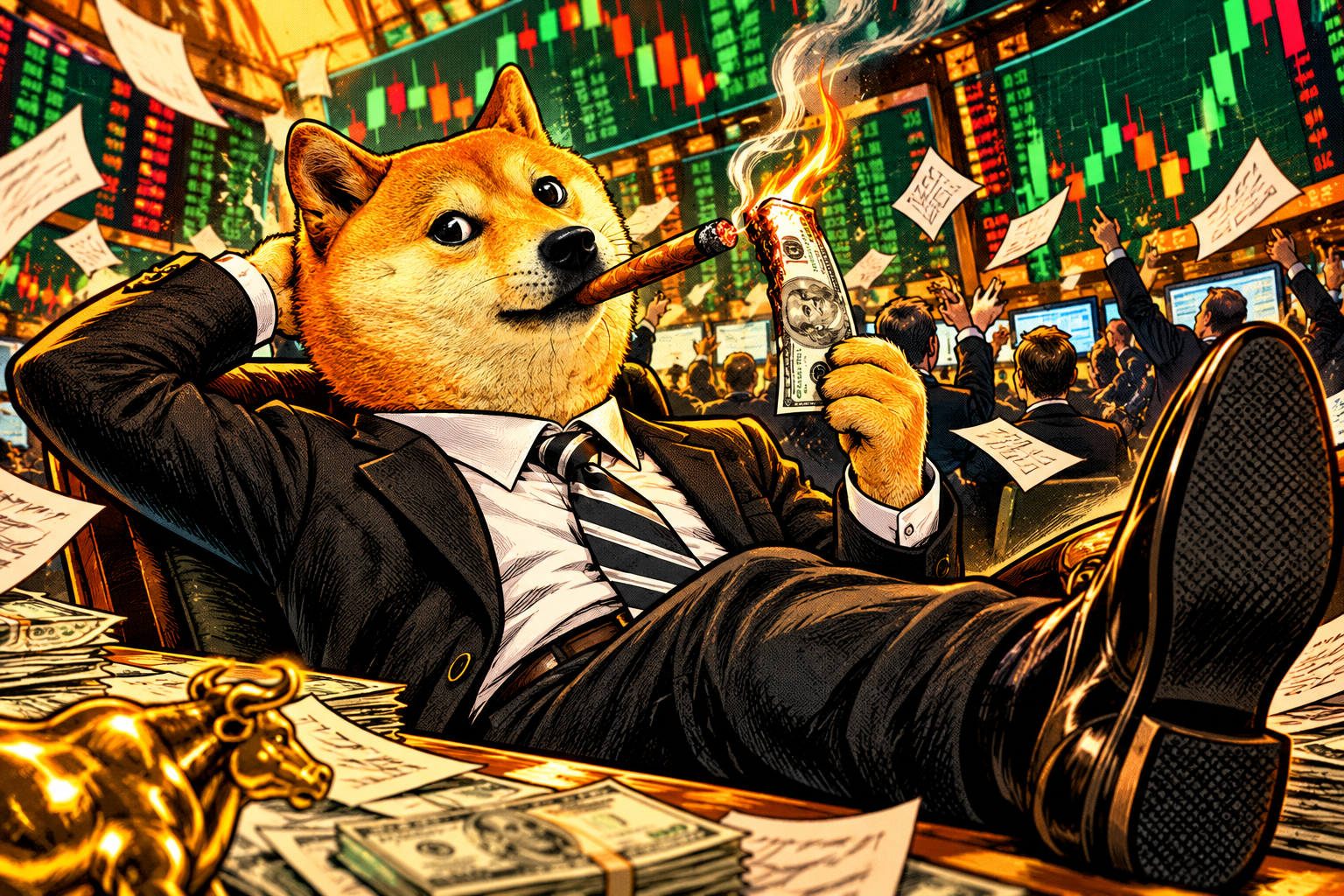 Inuvestor on the trading floor